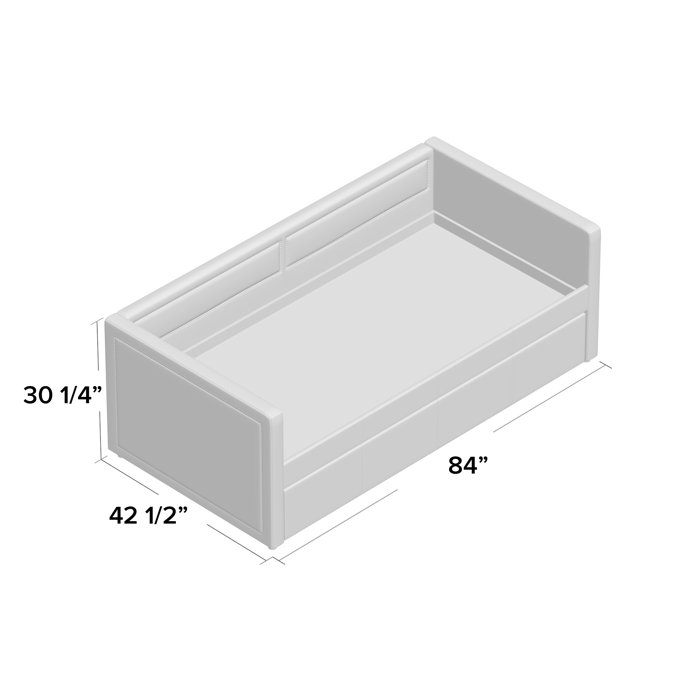 Latitude Run® Glennis Twin Daybed with Trundle & Reviews Wayfair